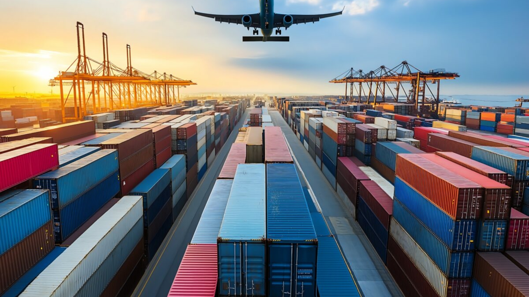 Improve your freight forwarding sales and operation, abstract design